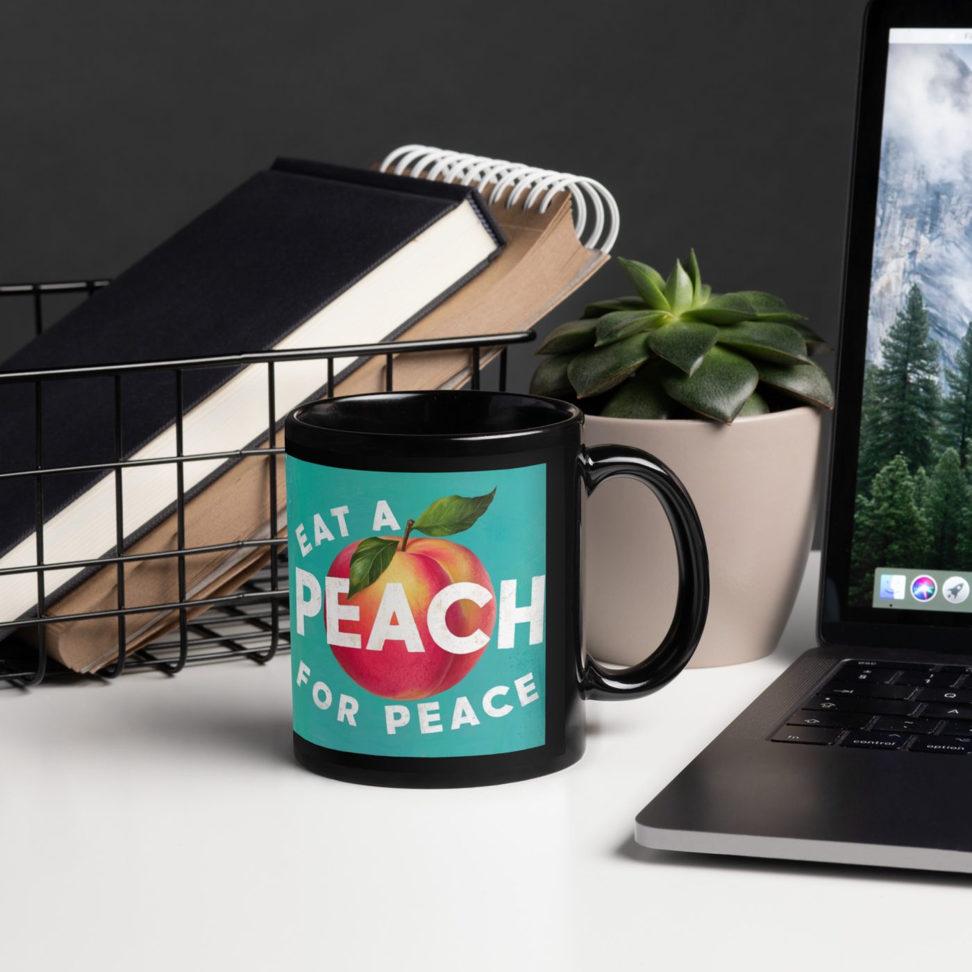 Black Glossy Mug - Image 2
