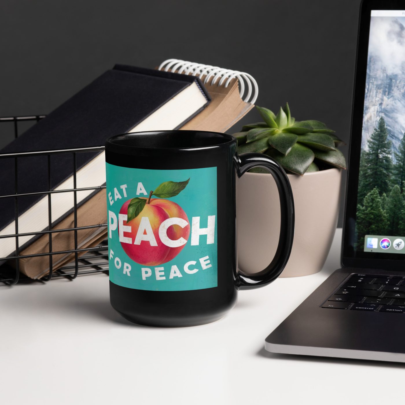 Black Glossy Mug