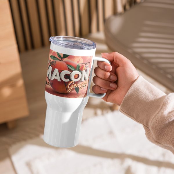 Travel mug with a handle