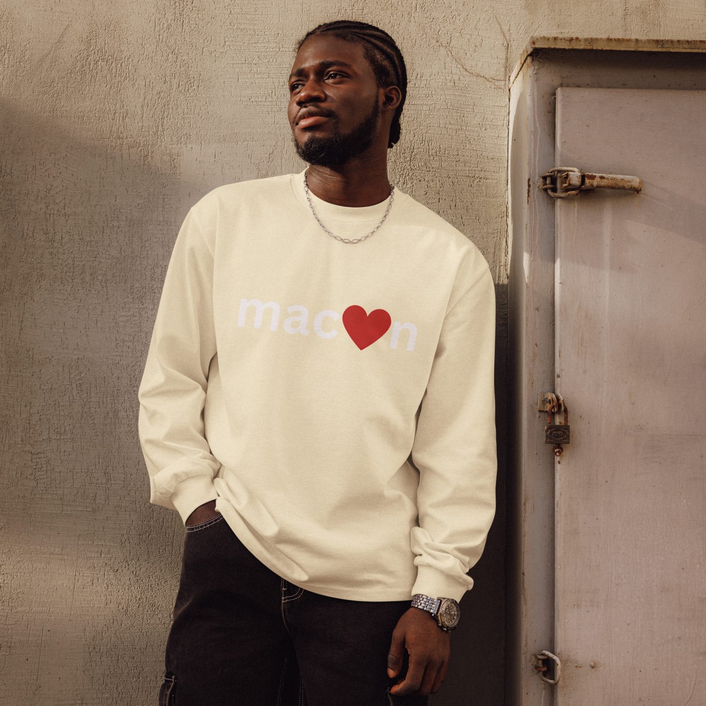 Premium heavyweight long sleeve shirt - Image 4