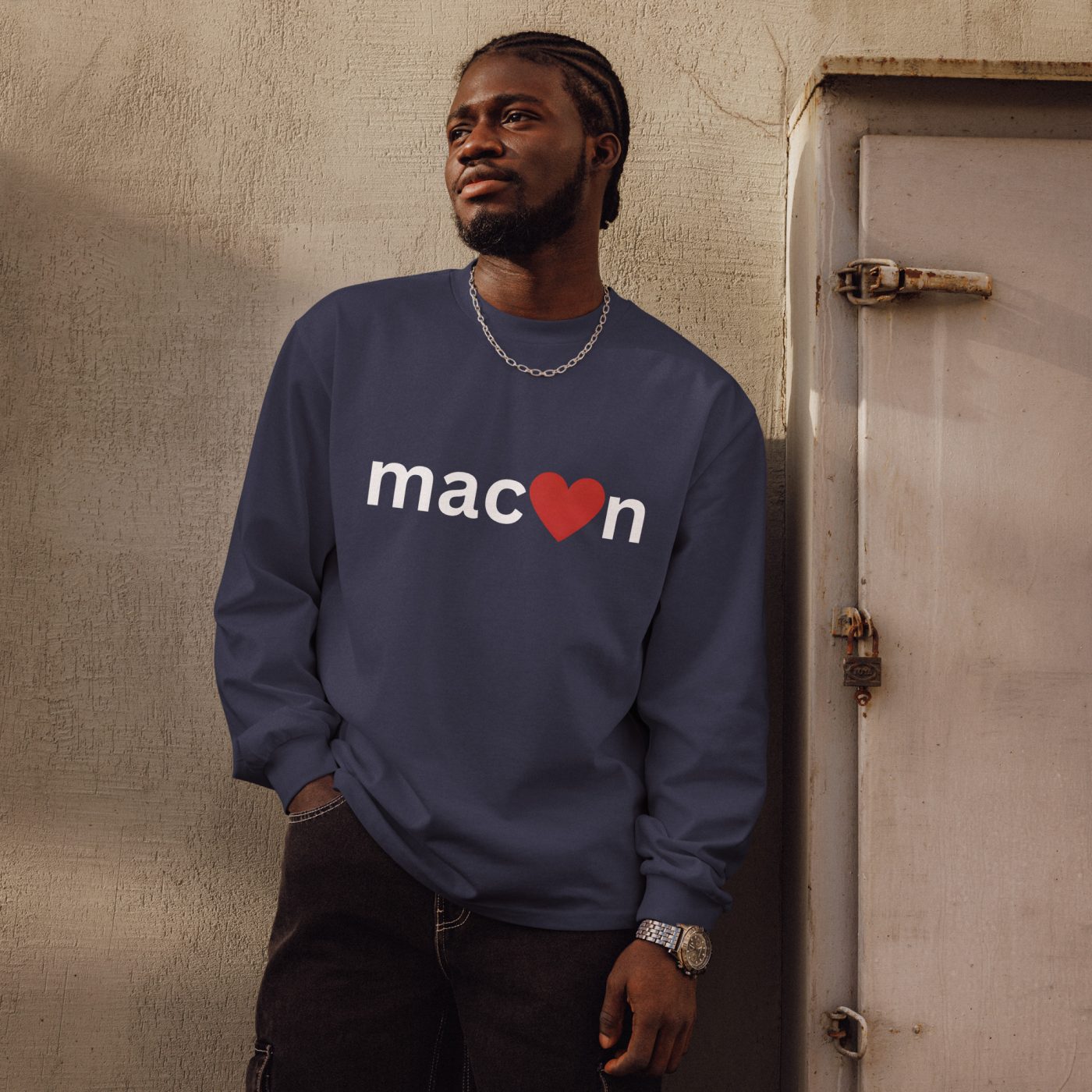 Premium heavyweight long sleeve shirt - Image 2